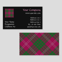 Clan Crawford Tartan Business Card