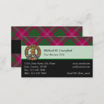 Clan Crawford Tartan Business Card