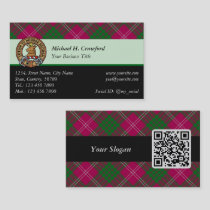 Clan Crawford Tartan Business Card