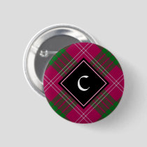 Clan Crawford Tartan Button