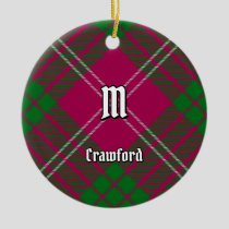 Clan Crawford Tartan Ceramic Ornament