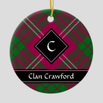Clan Crawford Tartan Ceramic Ornament