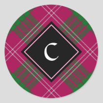 Clan Crawford Tartan Classic Round Sticker