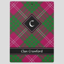 Clan Crawford Tartan Clipboard