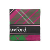 Clan Crawford Tartan Cloth Napkin (Quarter Fold)