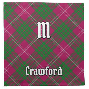Clan Crawford Tartan Cloth Napkin