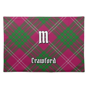 Clan Crawford Tartan Cloth Placemat