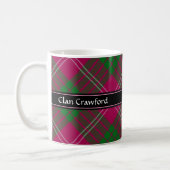 Clan Crawford Tartan Coffee Mug (Left)