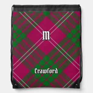 Clan Crawford Tartan Drawstring Bag