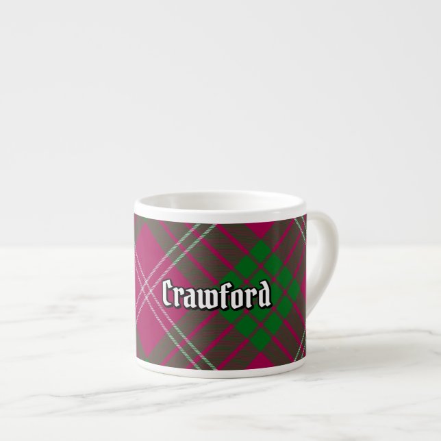 Clan Crawford Tartan Espresso Cup (Front Right)