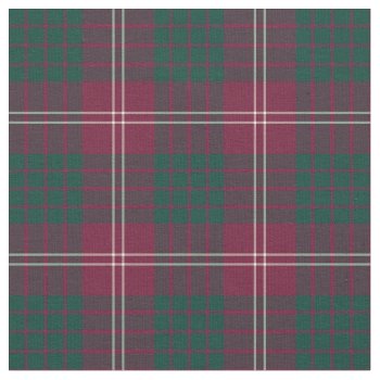 Clan Crawford Tartan Fabric by plaidwerx at Zazzle