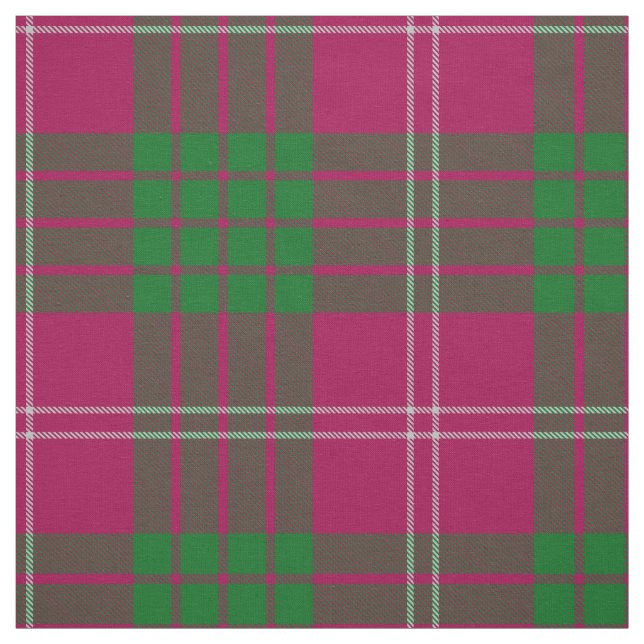 Clan Crawford Tartan Fabric (Swatch)