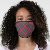 Clan Crawford Tartan Face Mask (Worn Her)