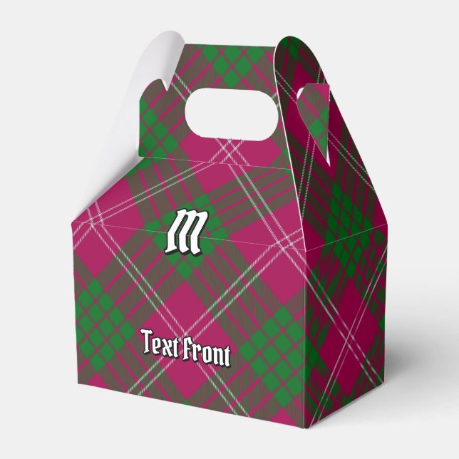 Clan Crawford Tartan Favor Box (Front Side)