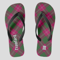 Clan Crawford Tartan Flip Flops