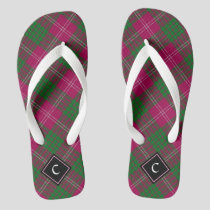 Clan Crawford Tartan Flip Flops