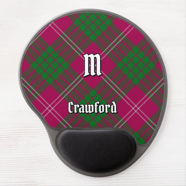 Clan Crawford Tartan Gel Mouse Pad (Front)