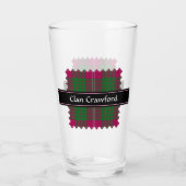Clan Crawford Tartan Glass (Back)