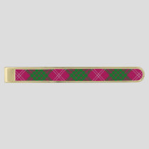 Clan Crawford Tartan Gold Finish Tie Bar