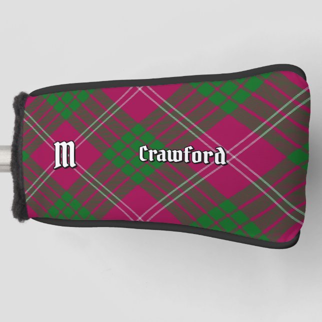 Clan Crawford Tartan Golf Head Cover (Front)