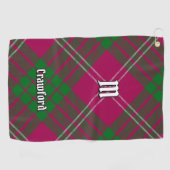 Clan Crawford Tartan Golf Towel (Horizontal)