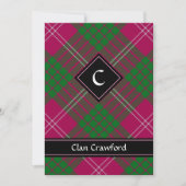 Clan Crawford Tartan Invitation (Front)