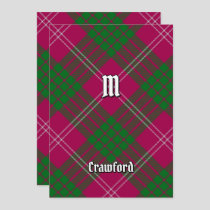 Clan Crawford Tartan Invitation