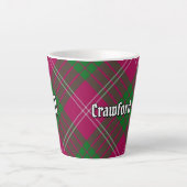 Clan Crawford Tartan Latte Mug (Front)