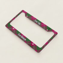 Clan Crawford Tartan License Plate Frame