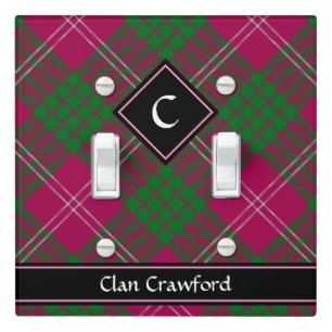 Clan Crawford Tartan Light Switch Cover