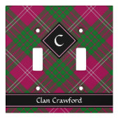 Clan Crawford Tartan Light Switch Cover (Front)