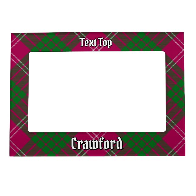 Clan Crawford Tartan Magnetic Frame (Front)