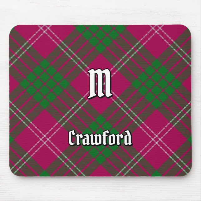Clan Crawford Tartan Mouse Pad (Front)