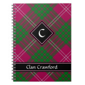 Clan Crawford Tartan Notebook (Front)