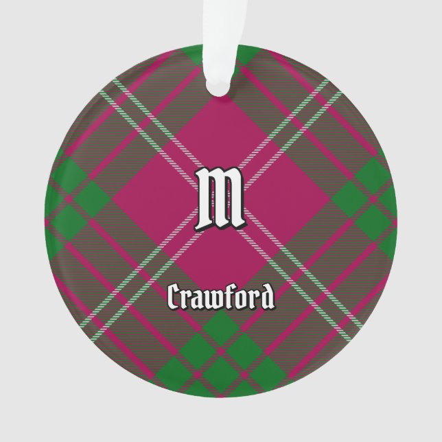 Clan Crawford Tartan Ornament (Front)