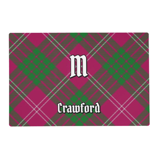 Clan Crawford Tartan Placemat (Front)