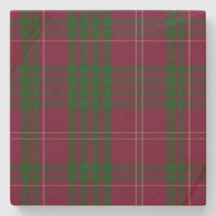 Clan Crawford Tartan Plaid Stone Coaster