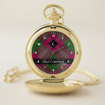 Clan Crawford Tartan Pocket Watch