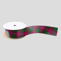 Clan Crawford Tartan Satin Ribbon