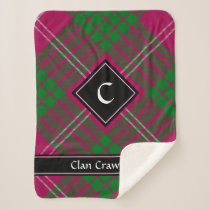 Clan Crawford Tartan Sherpa Blanket