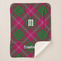 Clan Crawford Tartan Sherpa Blanket