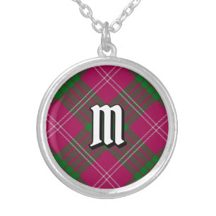 Clan Crawford Tartan Silver Plated Necklace
