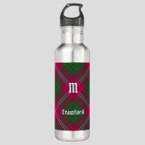 Clan Crawford Tartan Stainless Steel Water Bottle