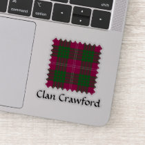 Clan Crawford Tartan Sticker