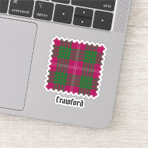 Clan Crawford Tartan Sticker