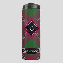 Clan Crawford Tartan Thermal Tumbler
