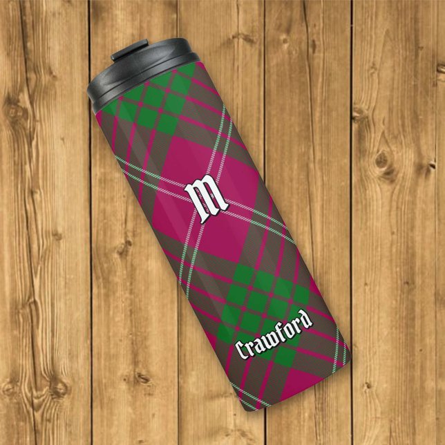 Clan Crawford Tartan Thermal Tumbler (Creator Uploaded)