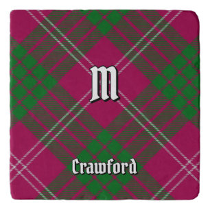 Clan Crawford Tartan Trivet