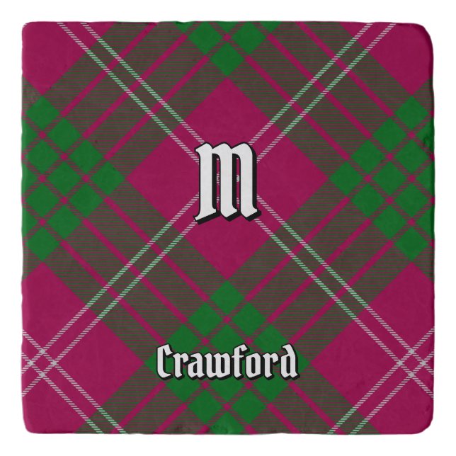 Clan Crawford Tartan Trivet (Front)