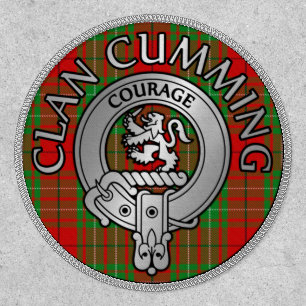 Clan Cumming Crest & Tartan Shield Patch